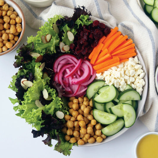 Feta Chickpea Chop Salad